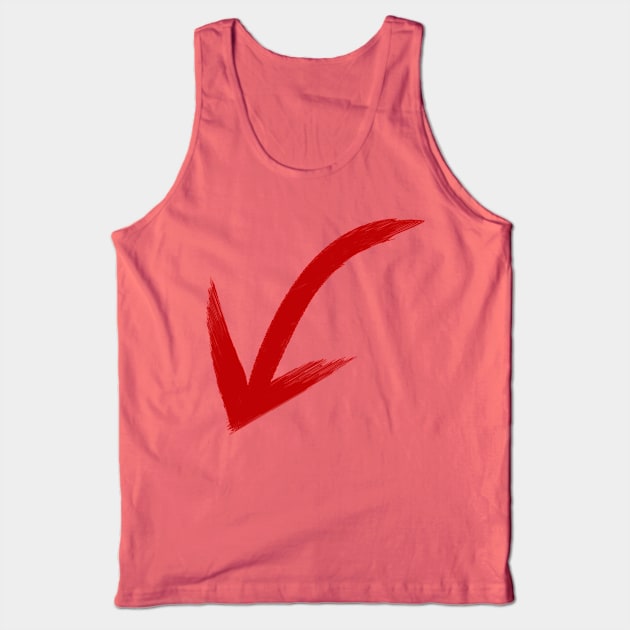 Red Arrow Tank Top by BlackRose Store